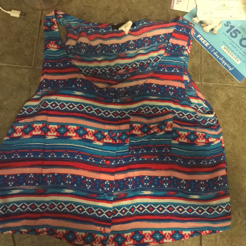 Crop Top - Bright tribal print